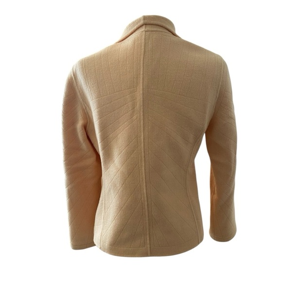 Alexandra Bartlett Womens Yellow 100% Wool Open Blazer - Picture 5 of 8